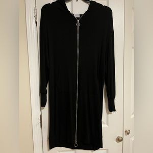 Cotton ribbed zipper dress size large